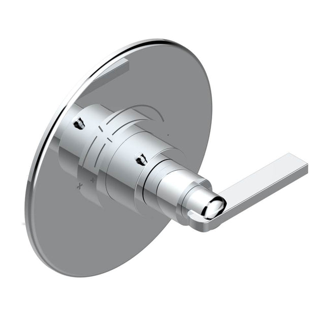 THG - Trim for THG thermostatic valve, rough part supplied with fixing box ref. 5 200AE/US - Round plate model - Matt Umber PVD
