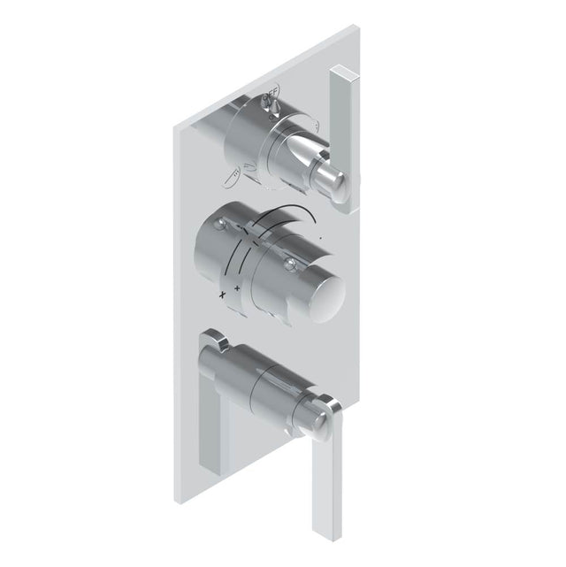 THG - Trim for thg thermostat with 2-way diverter and on/off control, rough part supplied with fixing box ref. .5 540AE/US - Matt Umber PVD