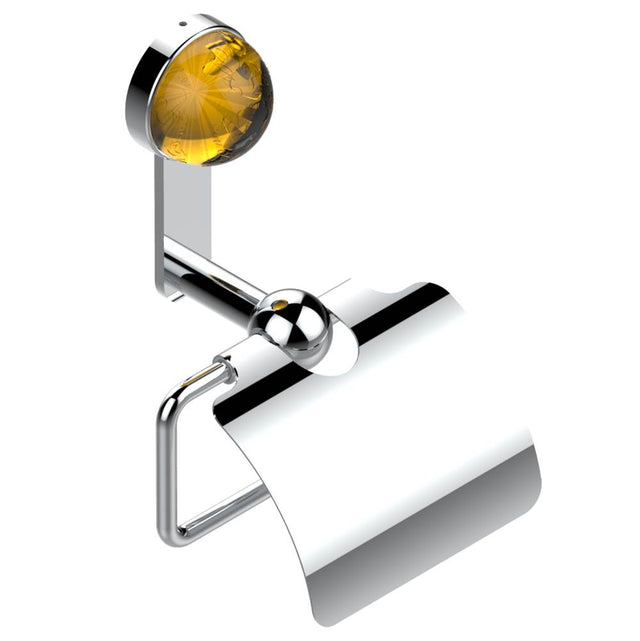 THG - Toilet paper holder, single mount with cover - Matt Umber PVD