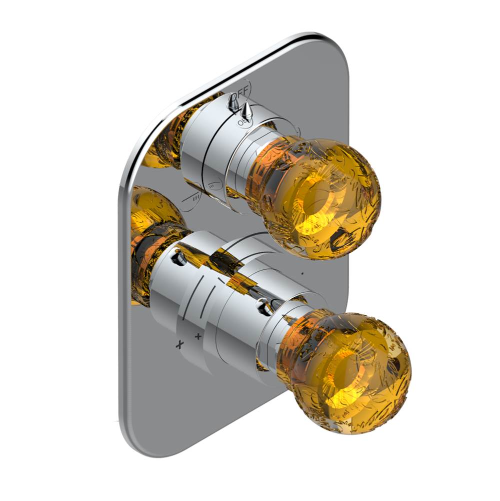 THG - Trim for thg thermostat with 2-way diverter, rough part supplied with fixing box ref. 5 500AE/US - Matt Umber PVD