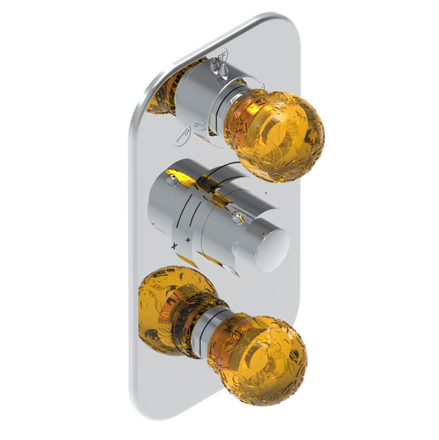 THG - Trim for thg thermostat with 2-way diverter and on/off control, rough part supplied with fixing box ref. .5 540AE/US - Matt Umber PVD