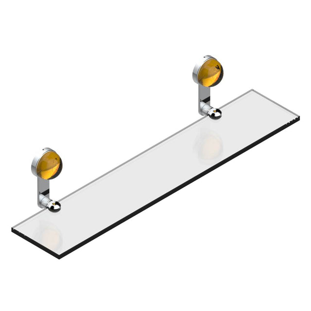 THG - Glass shelf with brackets - Matt Umber PVD