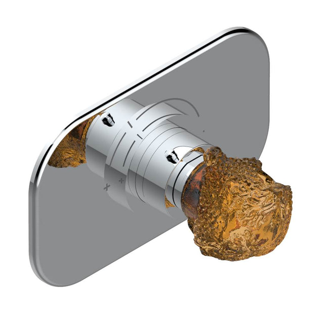 THG - Trim for THG thermostatic valve, rough part supplied with fixing box ref.5 200AE/US - Matt Umber PVD