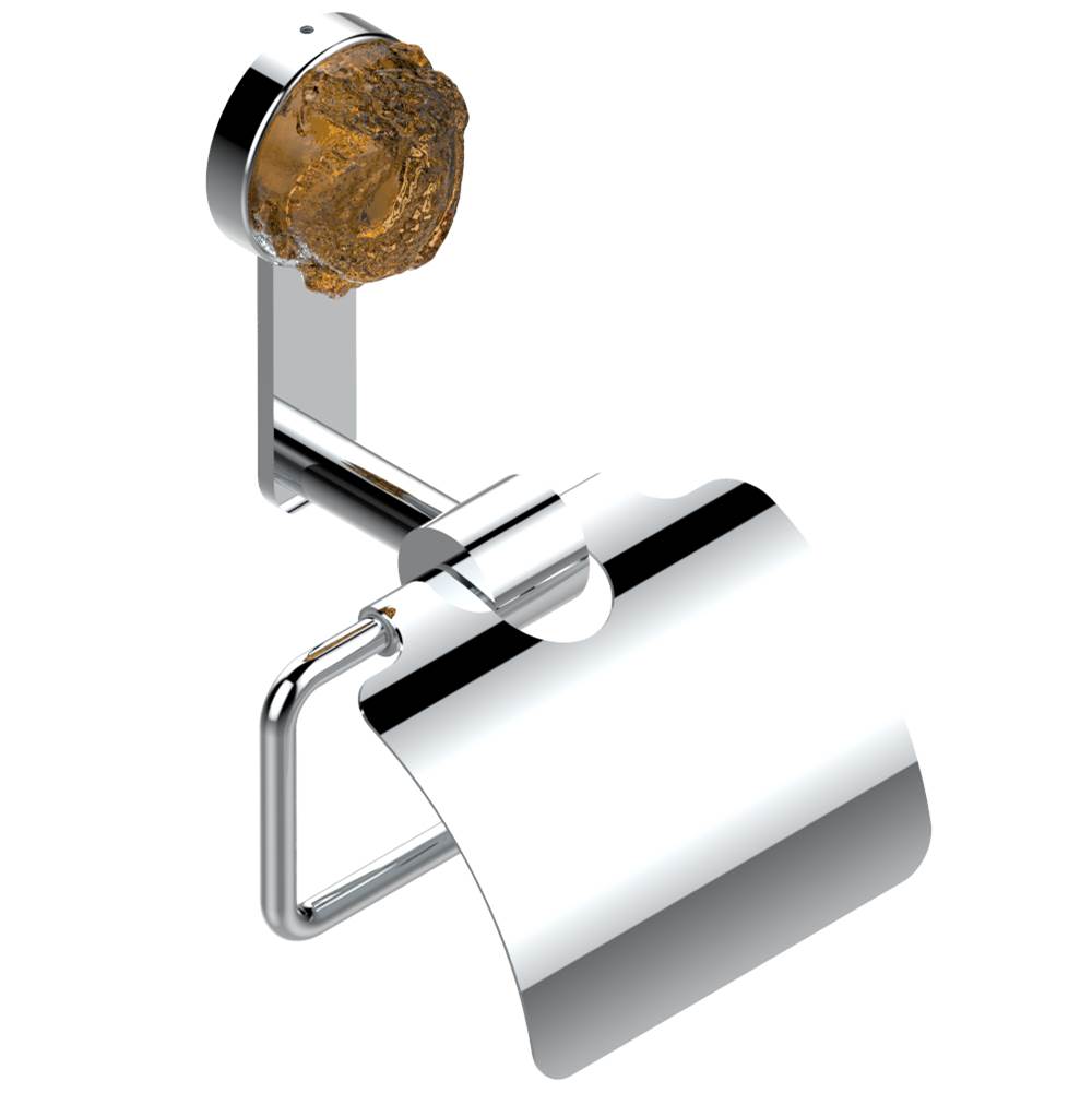 THG - Toilet paper holder, single mount with cover - Matt Umber PVD