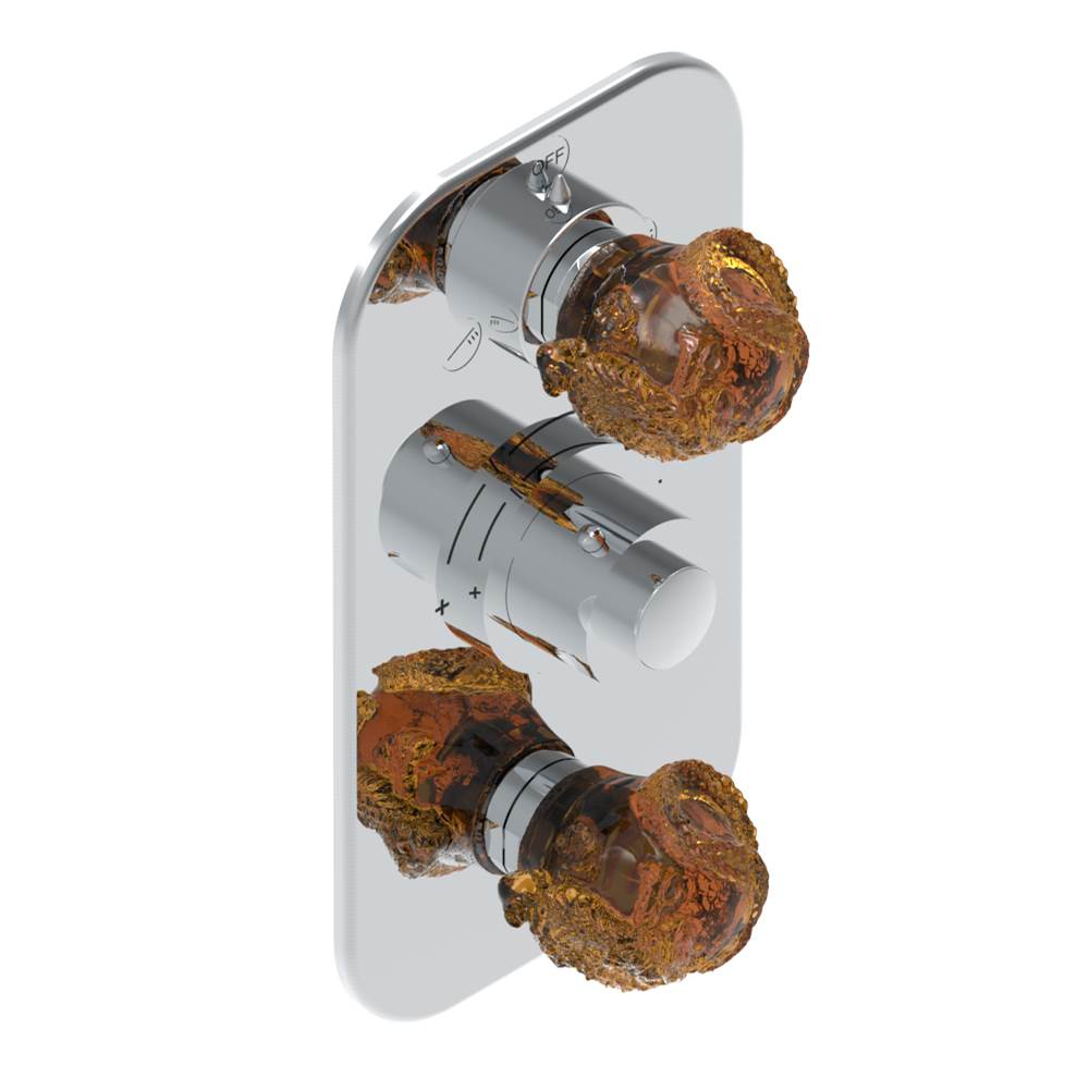 THG - Trim for thg thermostat with 2-way diverter and on/off control, rough part supplied with fixing box ref. .5 540AE/US - Matt Umber PVD