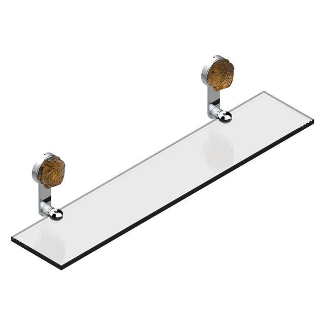 THG - Glass shelf with brackets - Matt Umber PVD