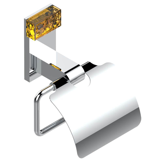 THG - Toilet paper holder, single mount with cover - Matt Umber PVD