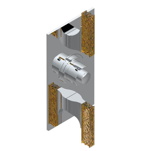 THG - Trim for THG thermostatic valve 2 volume controls, rough part supplied with fixing box ref. 5 400AE/US - Matt Umber PVD