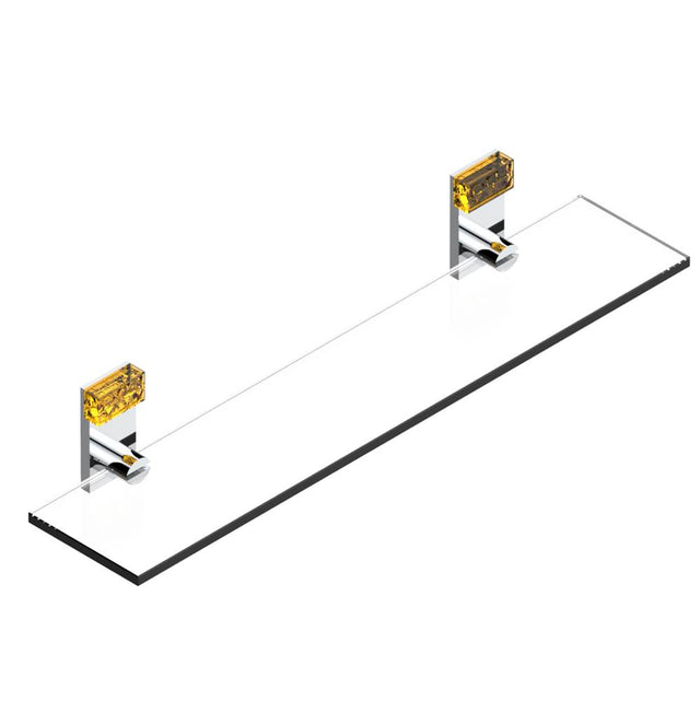THG - Glass shelf with brackets - Matt Umber PVD