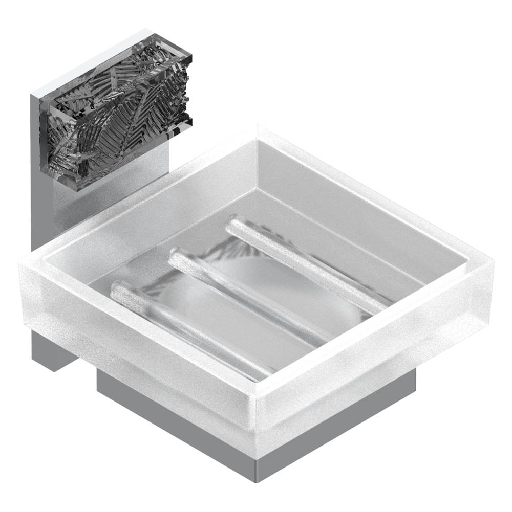 THG - Glass soap dish, wall mounted - Matt Umber PVD