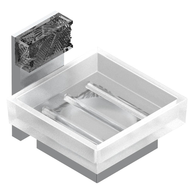 THG - Glass soap dish, wall mounted - Matt Umber PVD