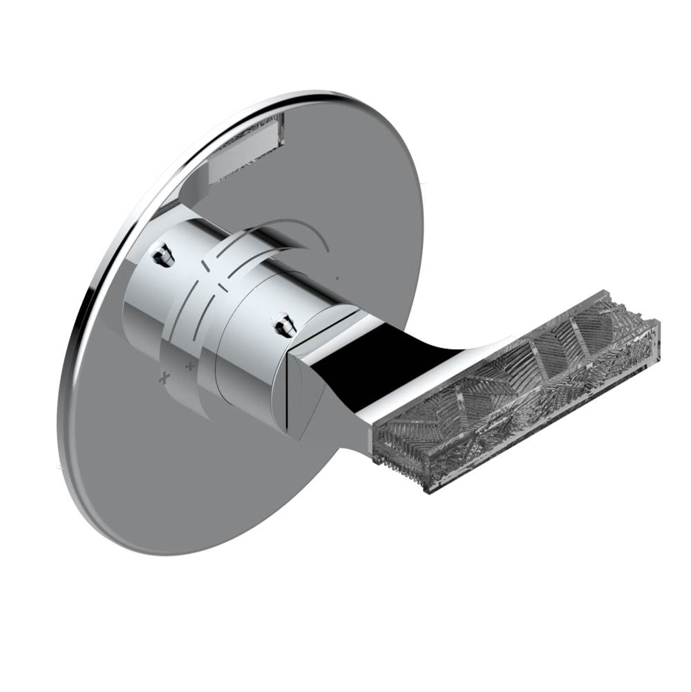THG - Trim for THG thermostatic valve, rough part supplied with fixing box ref. 5 200AE/US - Round plate model - Matt Umber PVD