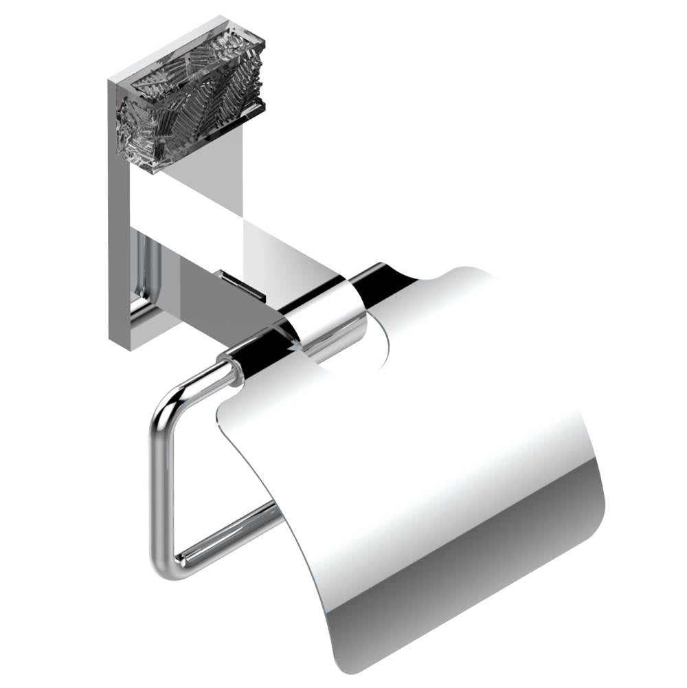 THG - Toilet paper holder, single mount with cover - Matt Umber PVD