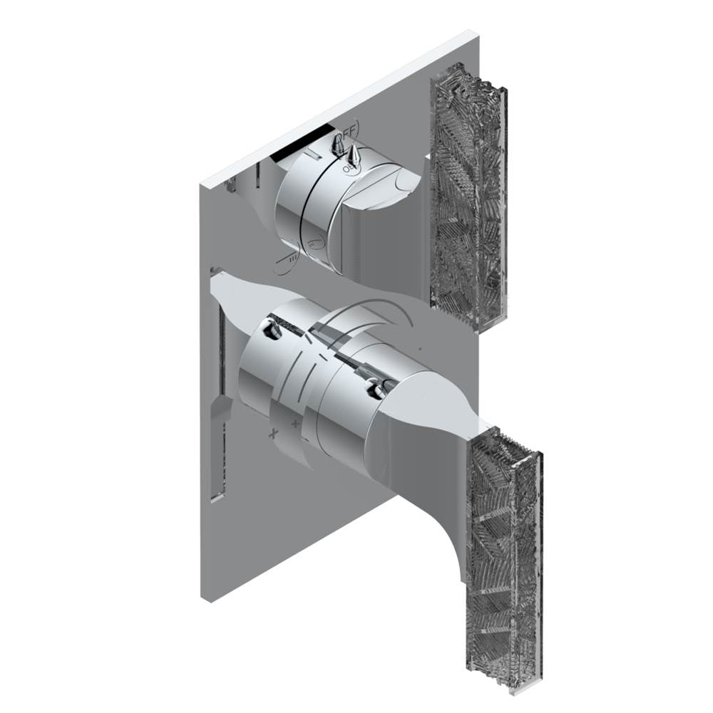 THG - Trim for thg thermostat with 2-way diverter, rough part supplied with fixing box ref. 5 500AE/US - Matt Umber PVD