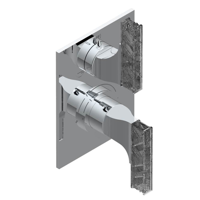 THG - Trim for thg thermostat with 2-way diverter, rough part supplied with fixing box ref. 5 500AE/US - Matt Umber PVD