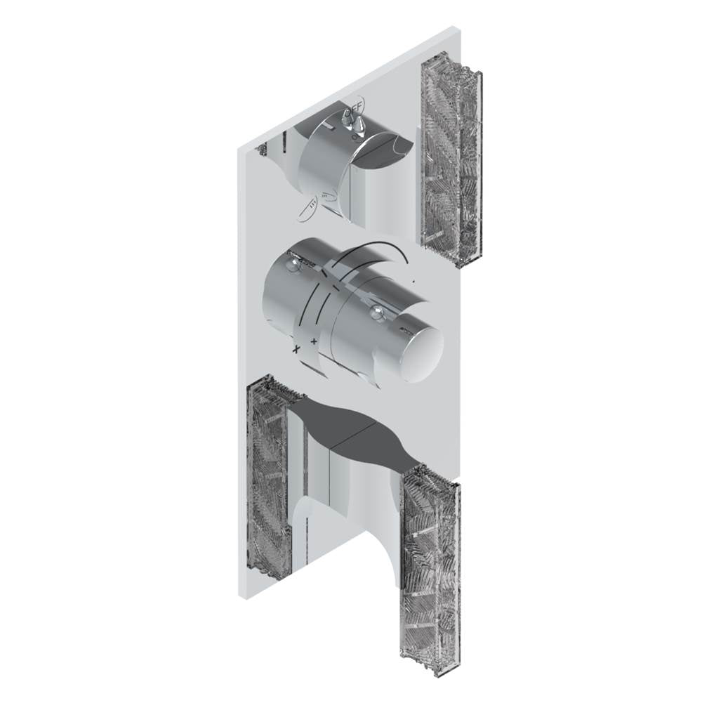 THG - Trim for thg thermostat with 2-way diverter and on/off control, rough part supplied with fixing box ref. .5 540AE/US - Matt Umber PVD