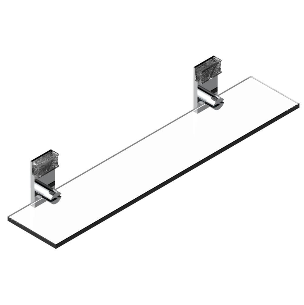 THG - Glass shelf with brackets - Matt Umber PVD