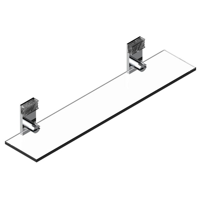 THG - Glass shelf with brackets - Matt Umber PVD