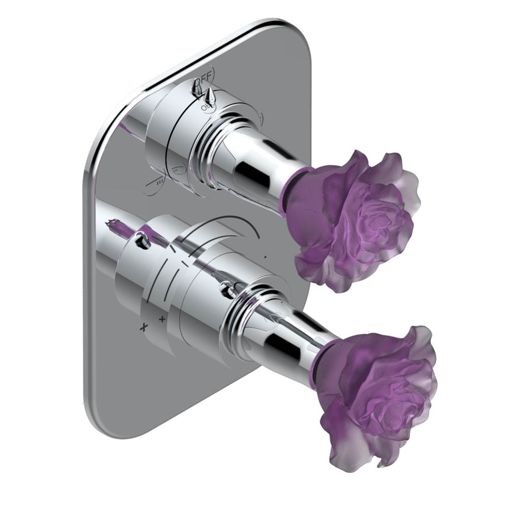 THG - Trim for thg thermostat with 2-way diverter, rough part supplied with fixing box ref. 5 500AE/US - Matt Umber PVD