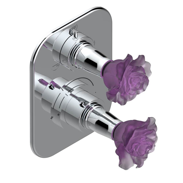 THG - Trim for thg thermostat with 2-way diverter, rough part supplied with fixing box ref. 5 500AE/US - Matt Umber PVD