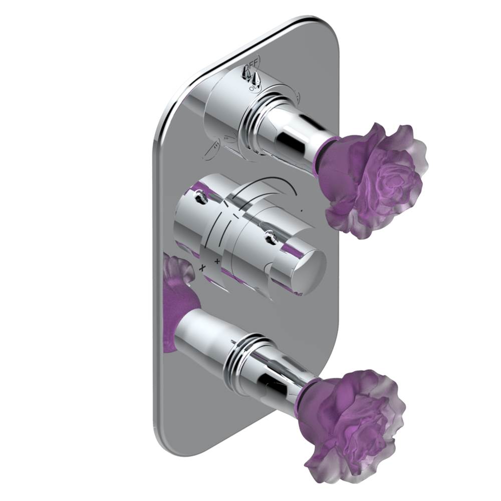 THG - Trim for thg thermostat with 2-way diverter and on/off control, rough part supplied with fixing box ref. .5 540AE/US - Matt Umber PVD