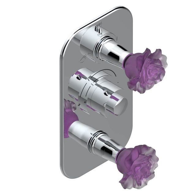 THG - Trim for thg thermostat with 2-way diverter and on/off control, rough part supplied with fixing box ref. .5 540AE/US - Matt Umber PVD