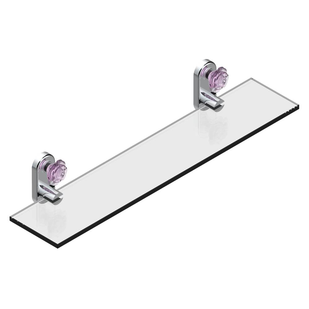 THG - Glass shelf with brackets - Matt Umber PVD