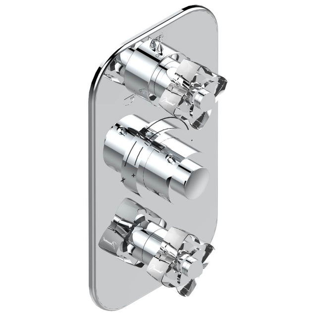 THG - Trim for thg thermostat with 2-way diverter and on/off control, rough part supplied with fixing box ref. .5 540AE/US - Matt Umber PVD