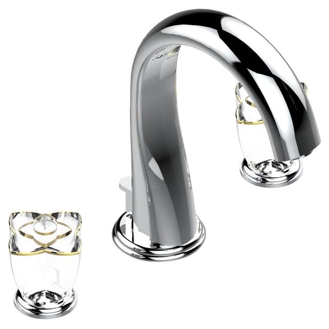 THG - Widespread lavatory set with drain - Matt Umber PVD
