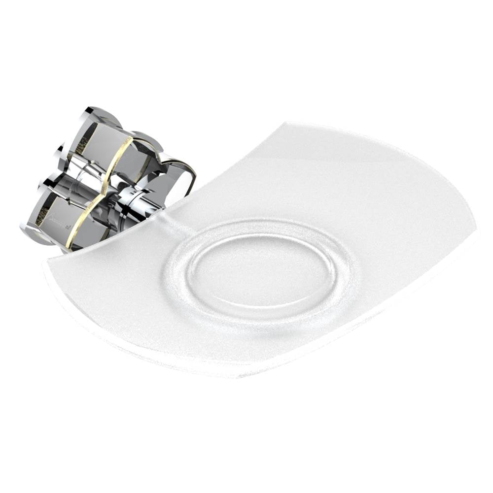 THG - Glass soap dish, wall mounted - Matt Umber PVD