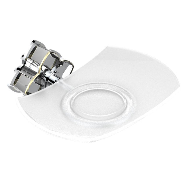 THG - Glass soap dish, wall mounted - Matt Umber PVD