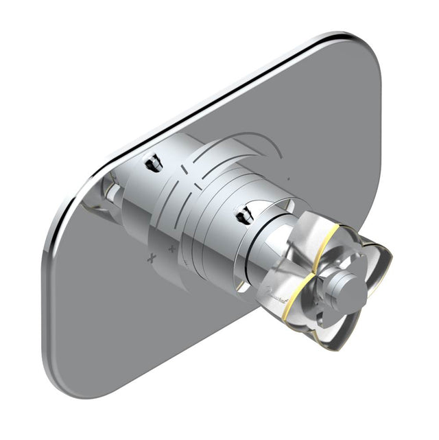 THG - Trim for THG thermostatic valve, rough part supplied with fixing box ref.5 200AE/US - Matt Umber PVD