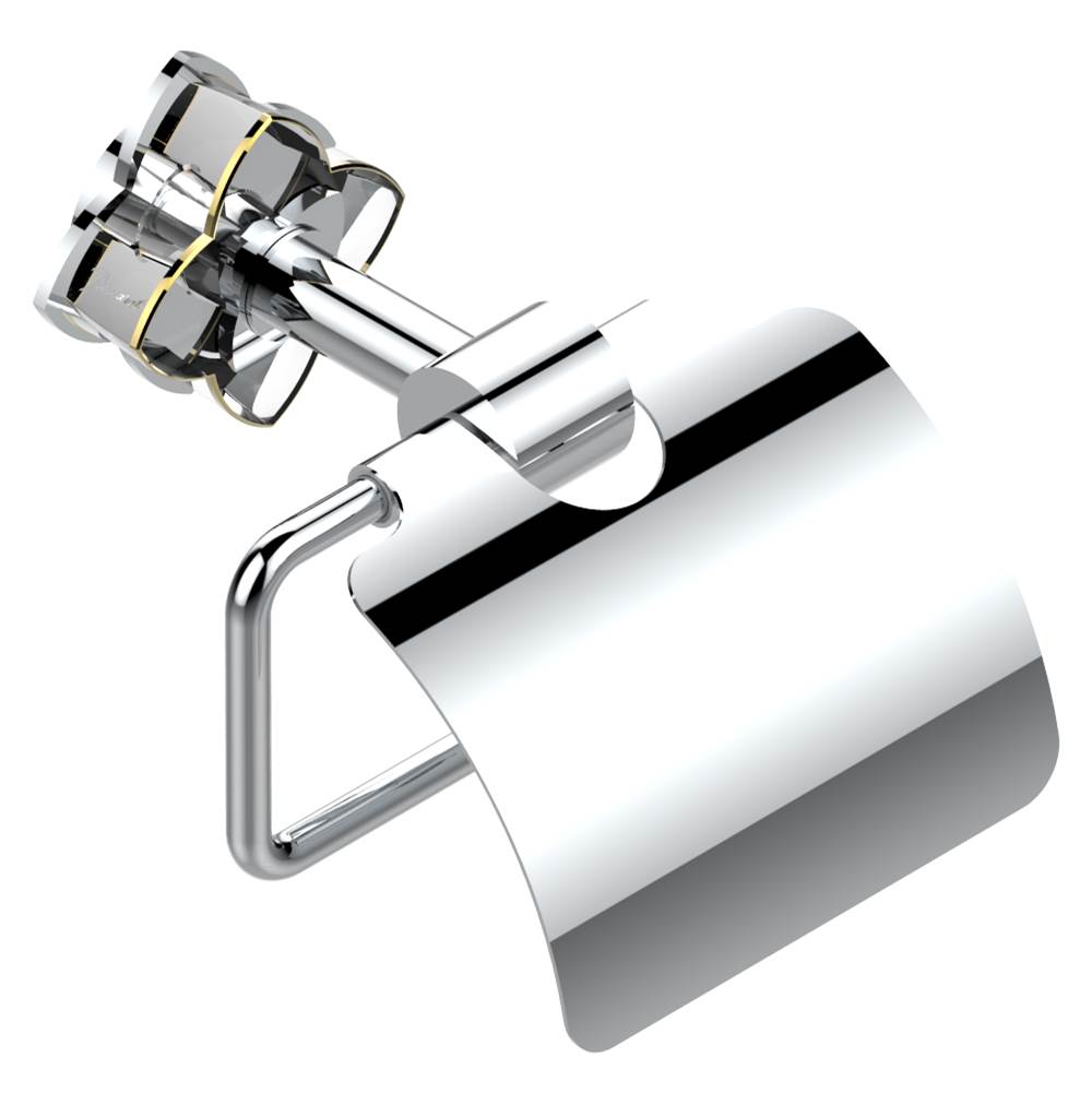 THG - Toilet paper holder, single mount with cover - Matt Umber PVD