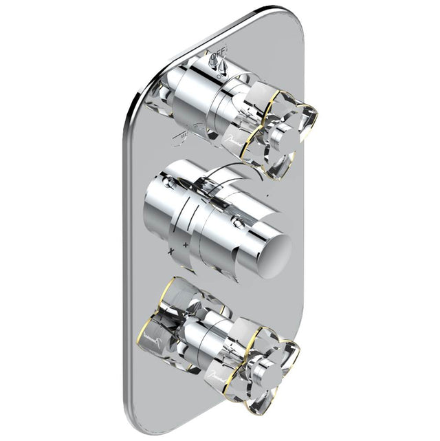 THG - Trim for thg thermostat with 2-way diverter and on/off control, rough part supplied with fixing box ref. .5 540AE/US - Matt Umber PVD