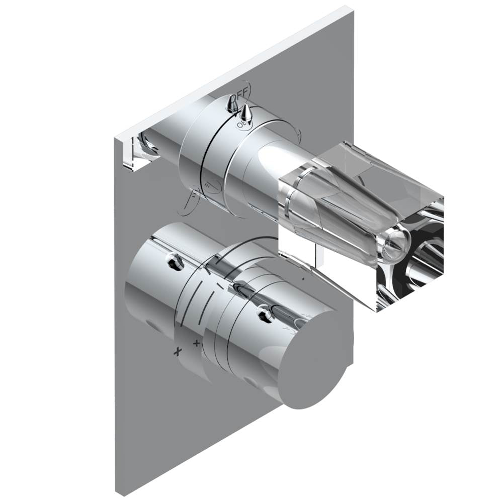 THG - Trim for thg thermostat with 2-way diverter, rough part supplied with fixing box ref. 5 500AE/US - Matt Umber PVD