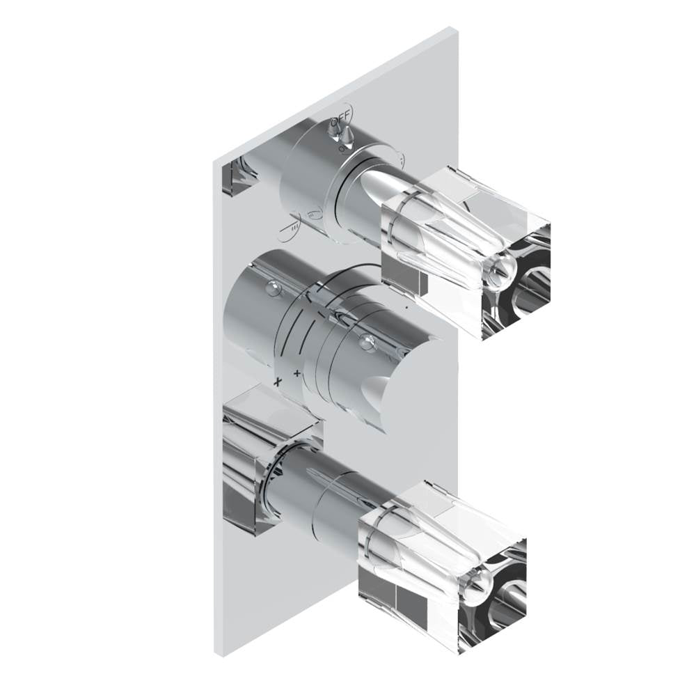 THG - Trim for thg thermostat with 2-way diverter and on/off control, rough part supplied with fixing box ref. .5 540AE/US - Matt Umber PVD