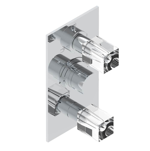 THG - Trim for thg thermostat with 2-way diverter and on/off control, rough part supplied with fixing box ref. .5 540AE/US - Matt Umber PVD