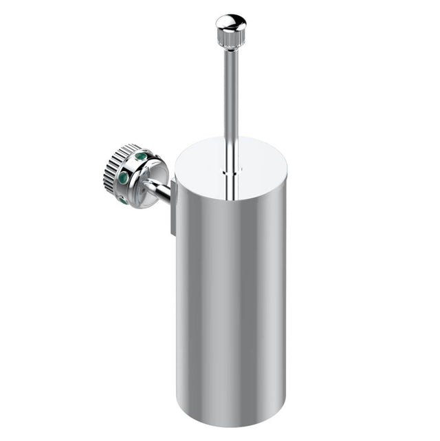 THG - Metal toilet brush holder with brush with cover wall mounted - Matt Umber PVD