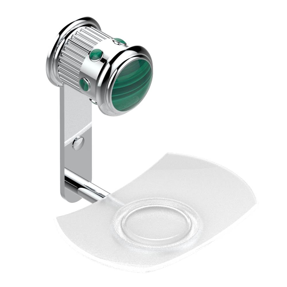 THG - Glass soap dish, wall mounted - Matt Umber PVD
