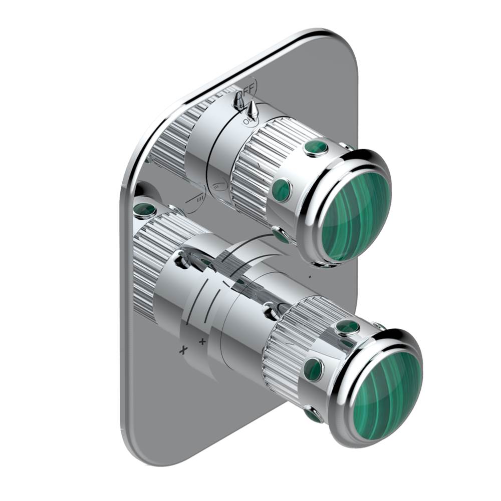THG - Trim for thg thermostat with 2-way diverter, rough part supplied with fixing box ref. 5 500AE/US - Matt Umber PVD