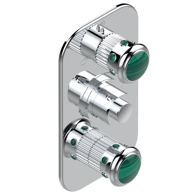 THG - Trim for thg thermostat with 2-way diverter and on/off control, rough part supplied with fixing box ref. .5 540AE/US - Matt Umber PVD