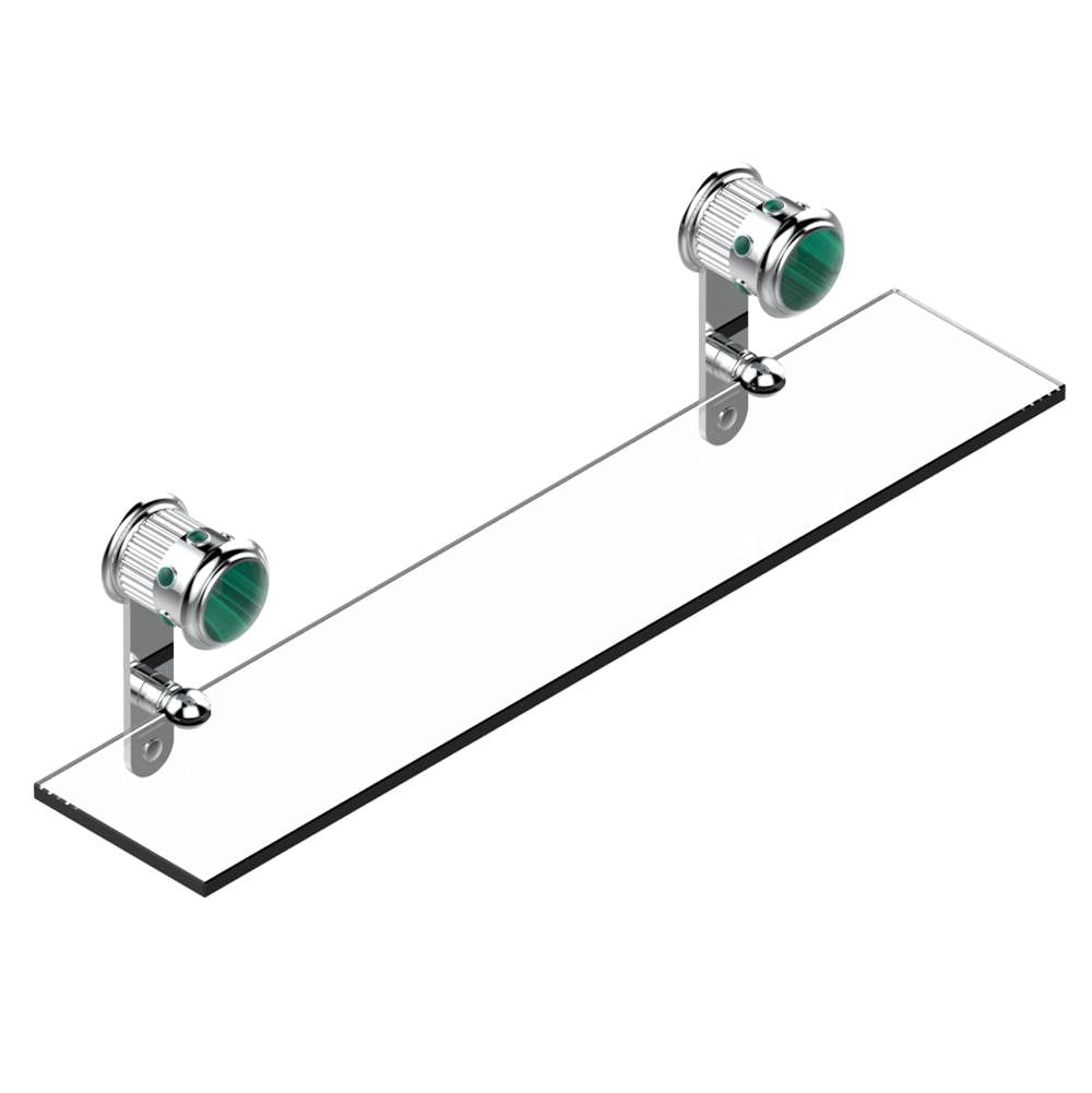 THG - Glass shelf with brackets - Matt Umber PVD