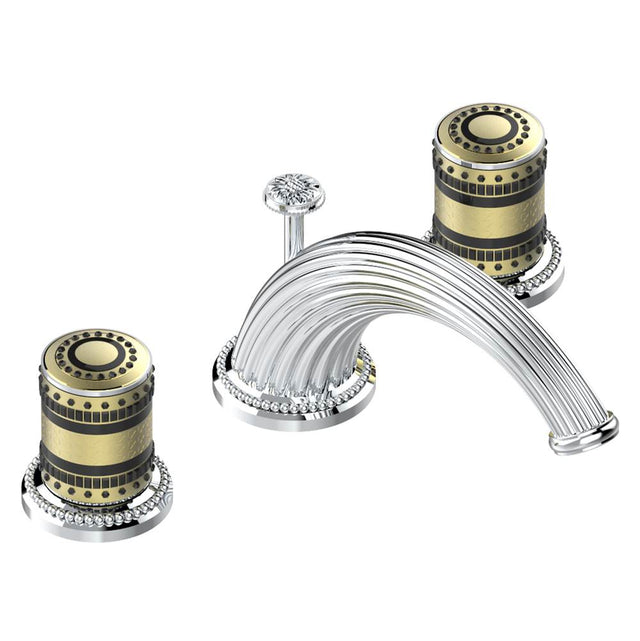 THG - Widespread lavatory set with drain - Matt Umber PVD