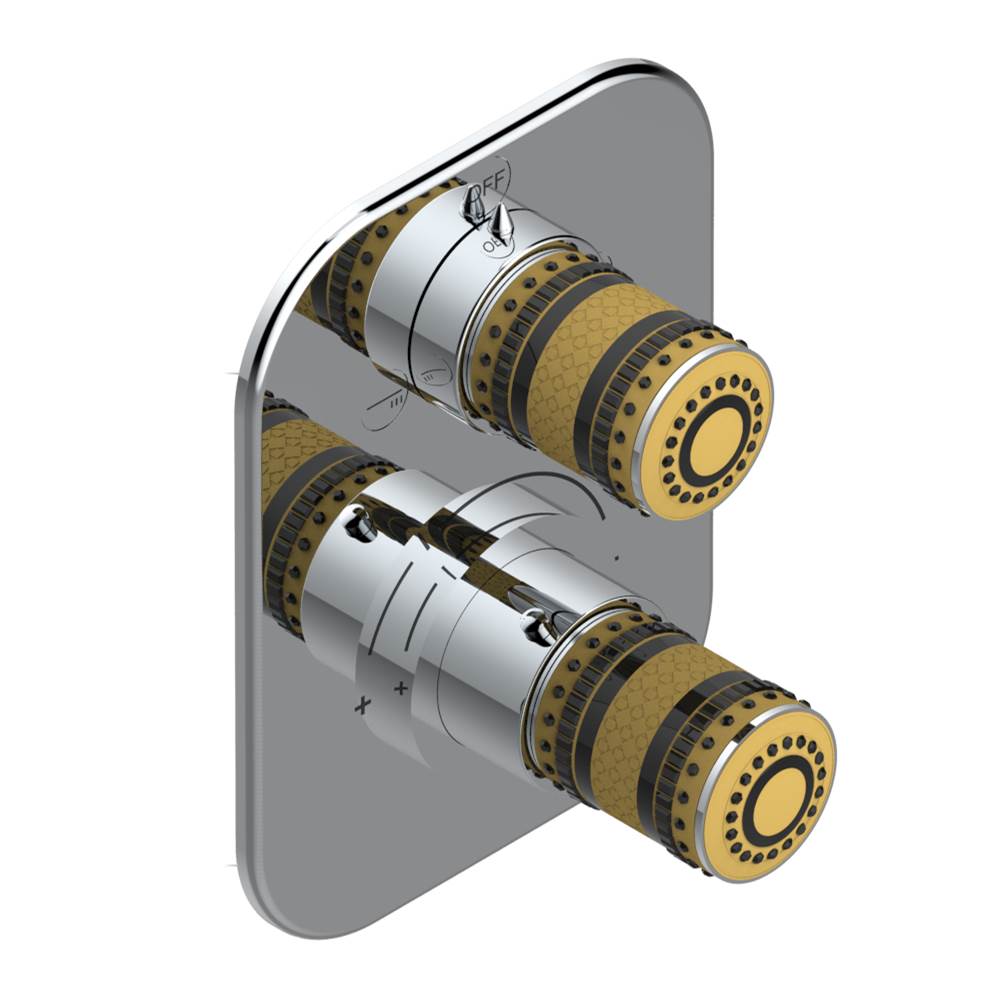 THG - Trim for thg thermostat with 2-way diverter, rough part supplied with fixing box ref. 5 500AE/US - Matt Umber PVD