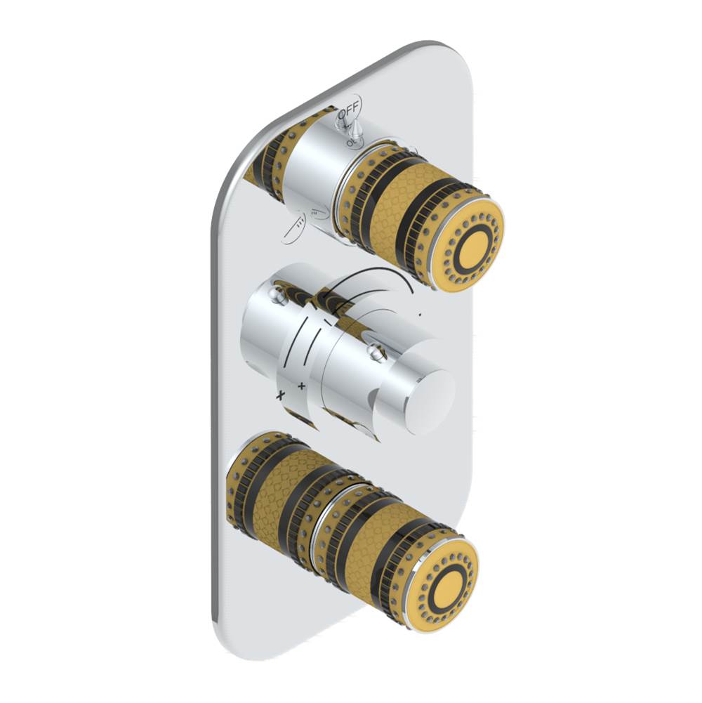 THG - Trim for thg thermostat with 2-way diverter and on/off control, rough part supplied with fixing box ref. .5 540AE/US - Matt Umber PVD