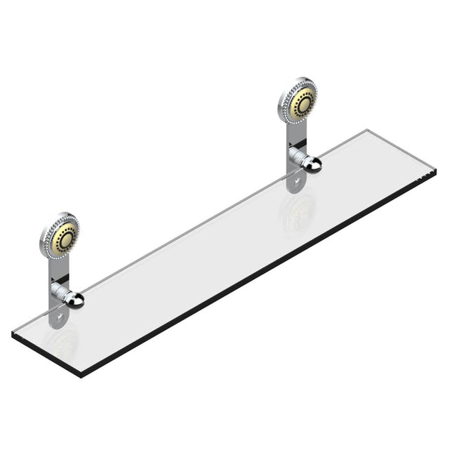 THG - Glass shelf with brackets - Matt Umber PVD