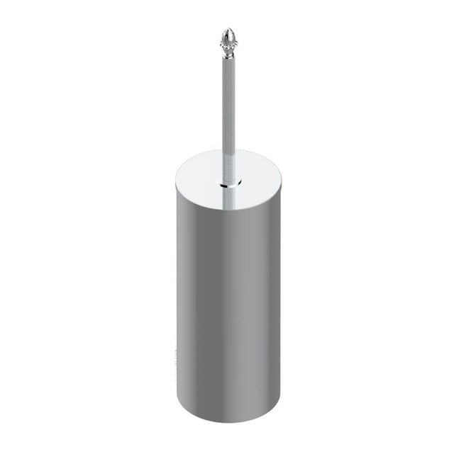 THG - Metal toilet brush holder with brush with cover floor mounted - Matt Umber PVD