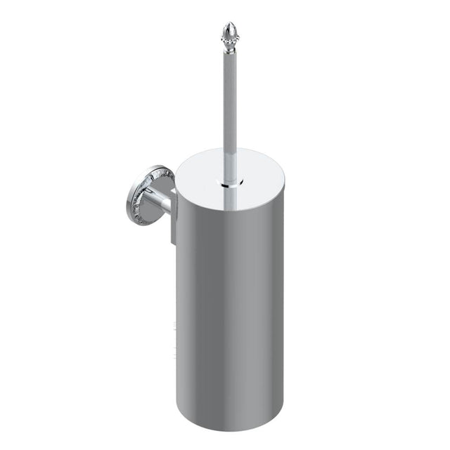 THG - Metal toilet brush holder with brush with cover wall mounted - Matt Umber PVD