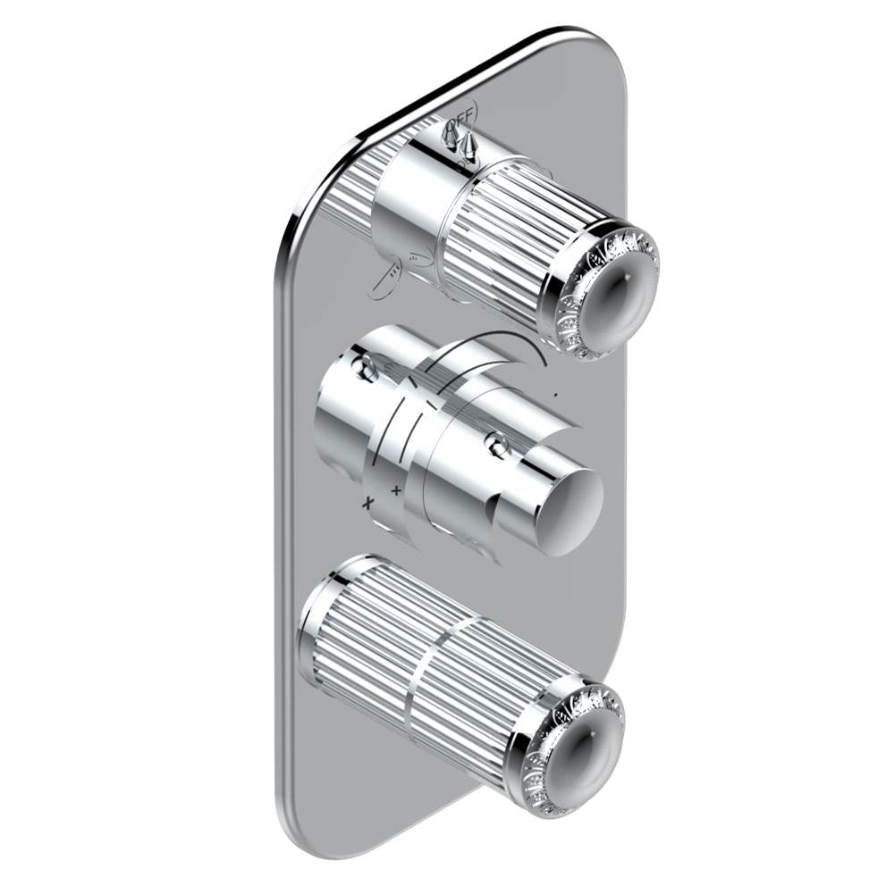 THG - Trim for thg thermostat with 2-way diverter and on/off control, rough part supplied with fixing box ref. .5 540AE/US - Matt Umber PVD