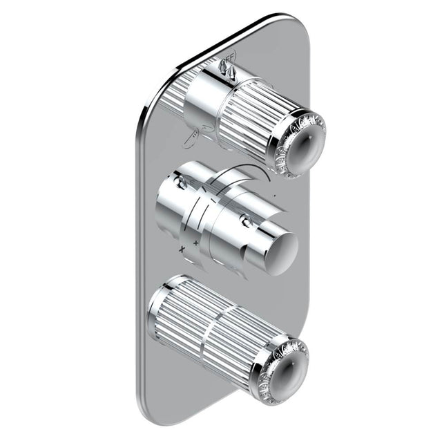 THG - Trim for thg thermostat with 2-way diverter and on/off control, rough part supplied with fixing box ref. .5 540AE/US - Matt Umber PVD